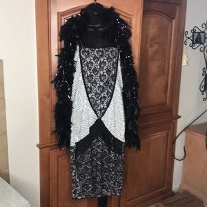Sequins Flapper Costume with Accessories